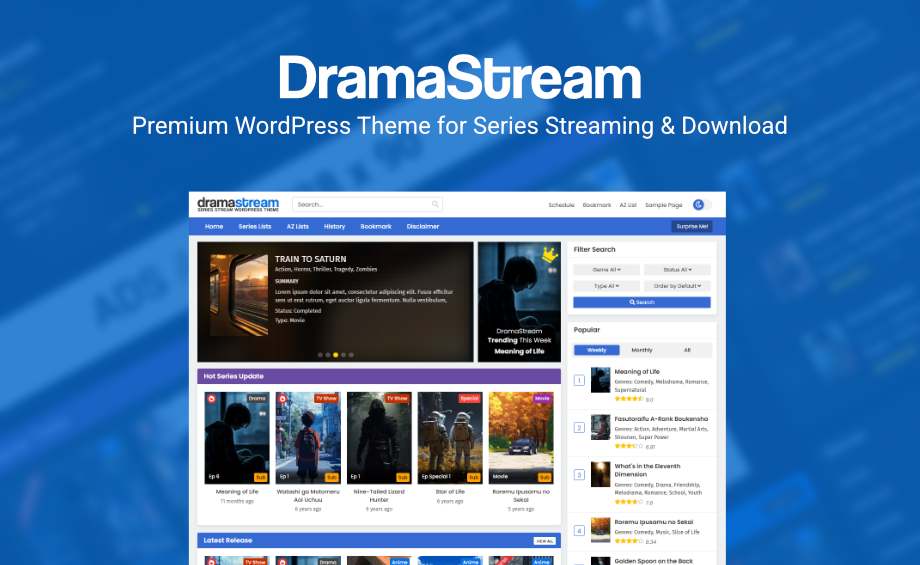 DramaStream WordPress Theme v2.2.2